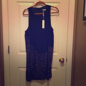 Trina Turk Rainbow Silk Shift Dress - Size 14